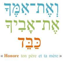 Honore ton père et ta mère